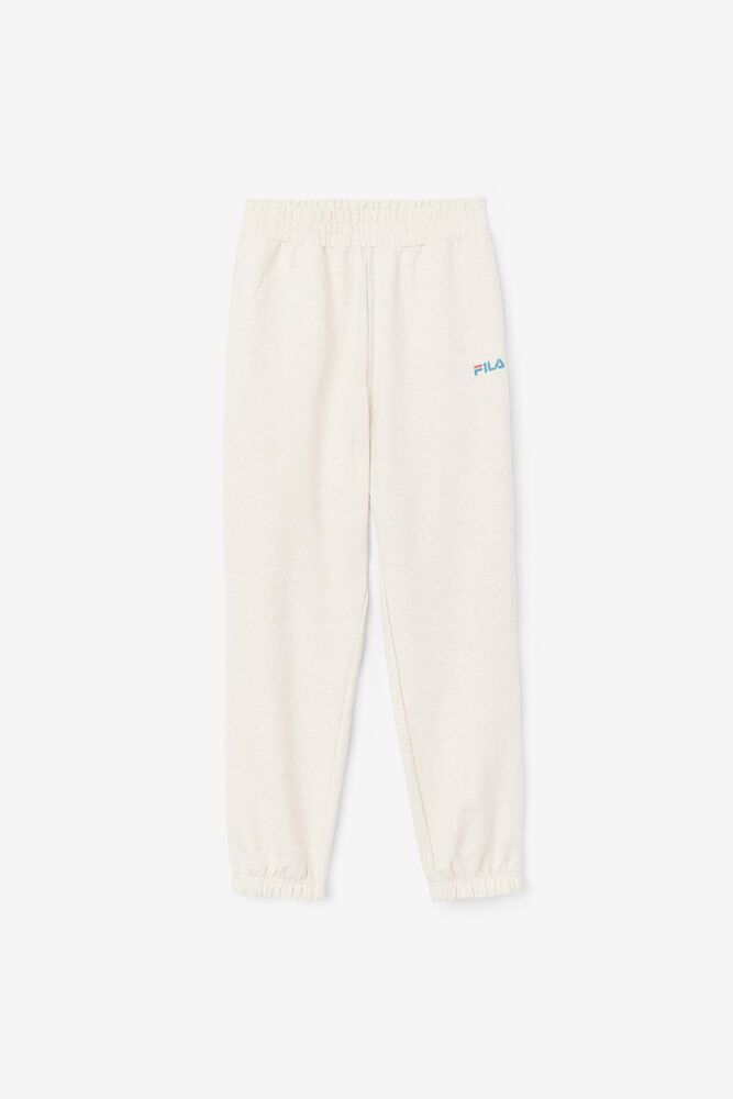 Fila Ziva Oversized Jogger White Pants Womens - NZ 30725-RBHO